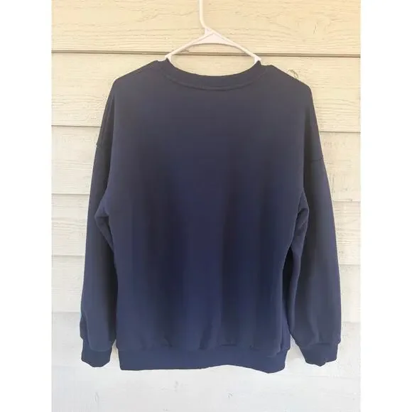 Boy Mama Crewneck Sweatshirt Navy Blue Graphic Pullover Size Medium - Picture 5 of 5